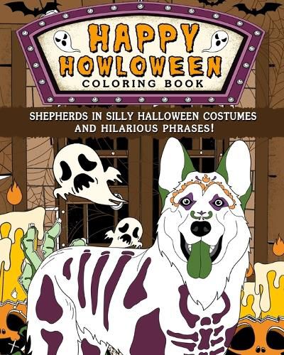 Cover image for Shepherds Happy Howloween Coloring Book