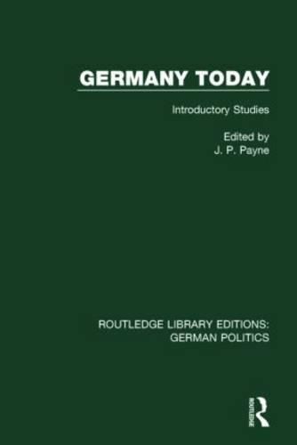 Cover image for Germany Today: Introductory Studies