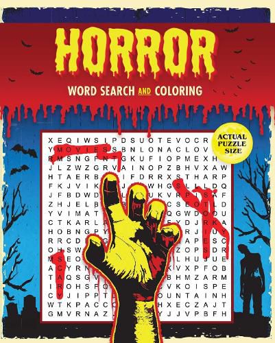 Cover image for Horror Word Search and Coloring