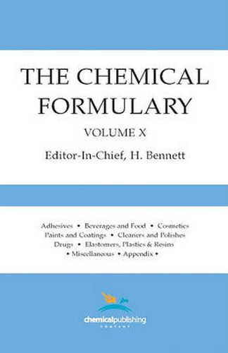 Cover image for The Chemical Formulary, Volume 10: Volume 10