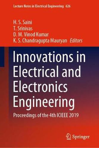 Cover image for Innovations in Electrical and Electronics Engineering: Proceedings of the 4th ICIEEE 2019