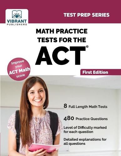 Cover image for Math Practice Tests for the ACT