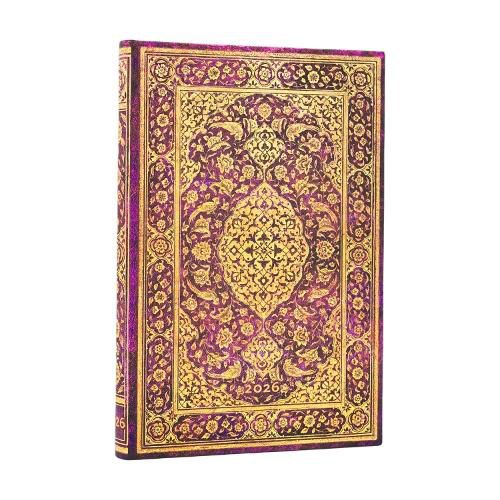 Cover image for 2026 The Orchard (Persian Poetry) Mini 12-month Verso Hardcover Flexi Dayplanner 2026 (Elastic Band Closure)