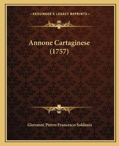 Cover image for Annone Cartaginese (1757)
