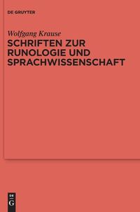 Cover image for Schriften Zur Runologie Und Sprachwissenschaft