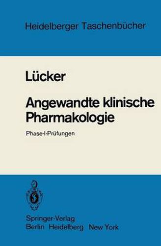 Cover image for Angewandte Klinische Pharmakologie