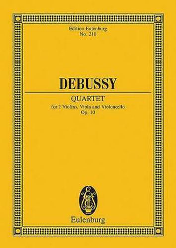 Cover image for Streichquartet G Op.10