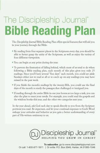 Cover image for The Discipleship Journal Bible Reading Plan 25-Pack