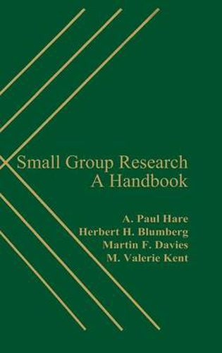 Small Group Research: A Handbook