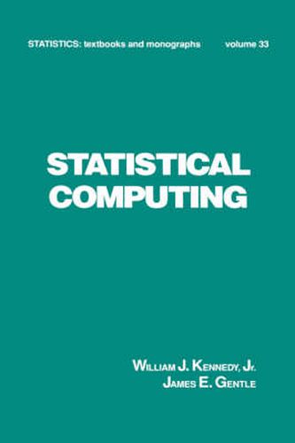 Cover image for Statistical Computing