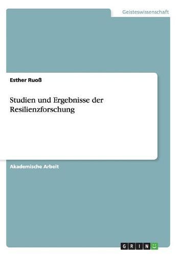 Cover image for Studien und Ergebnisse der Resilienzforschung