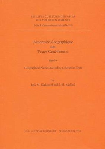 Cover image for Repertoire Geographique des Textes Cuneiformes