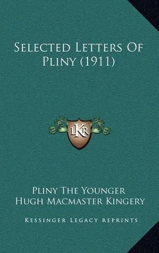 Cover image for Selected Letters of Pliny (1911)