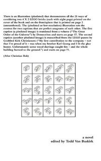 Cover image for There is an illustration (pixelated) that demonstrates all the 25 ways of combining two 4 X 2 LEGO bricks (each with eight pegs) printed on the cover of the book and on the frontispiece that is printed on page 2 (unnumbered). The (pixelated...