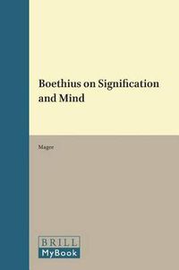 Cover image for Boethius on Signification and Mind