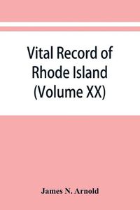 Cover image for Vital record of Rhode Island