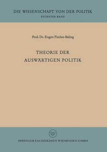 Cover image for Theorie Der Auswartigen Politik