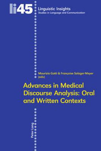 Cover image for Advances in Medical Discourse Analysis: Oral and Written Contexts