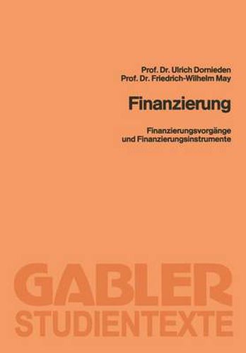 Cover image for Finanzierung: Finanzierungsvorgange Und Finanzierungsinstrumente