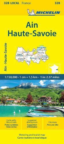 Ain Haute-Savoie - Michelin Local Map 328