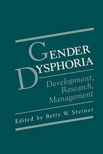 Cover image for Gender Dysphoria: Development, Research, Management