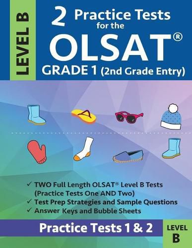 Cover image for 2 Practice Tests for the Olsat Grade 1 (2nd Grade Entry) Level B: Gifted and Talented Prep Grade 1 for Otis Lennon School Ability Test