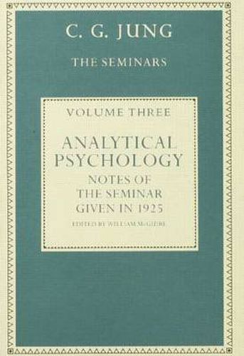 Cover image for Analytical Psychology: Notes of the Seminar given in 1925 by C.G. Jung