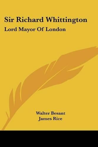 Cover image for Sir Richard Whittington: Lord Mayor of London