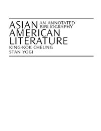 Cover image for Asian American Literature