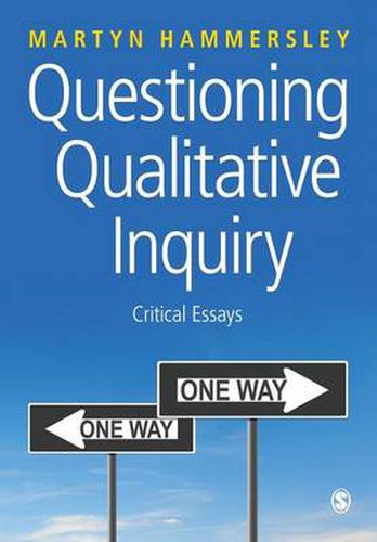 Cover image for Questioning Qualitative Inquiry: Critical Essays