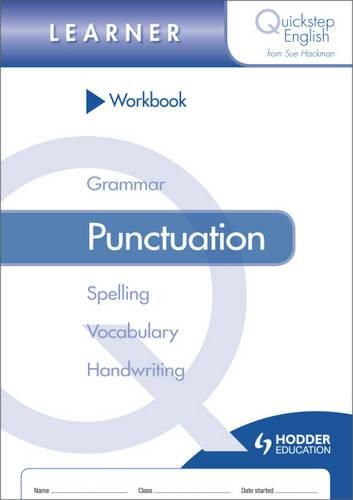 Cover image for Quickstep English Workbook Punctuation Learner Stage