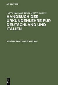 Cover image for Register Zur 2. Und 3. Auflage