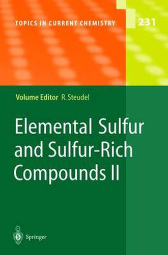 Cover image for Elemental Sulfur and Sulfur-Rich Compounds II