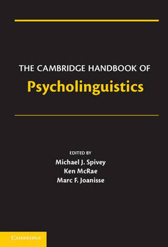 Cover image for The Cambridge Handbook of Psycholinguistics