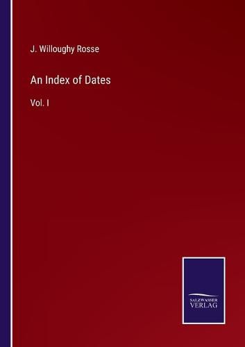 Cover image for An Index of Dates