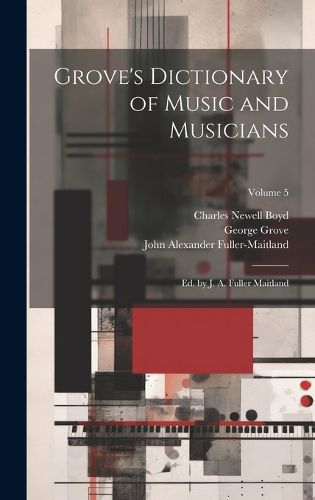 Cover image for Grove's Dictionary of Music and Musicians