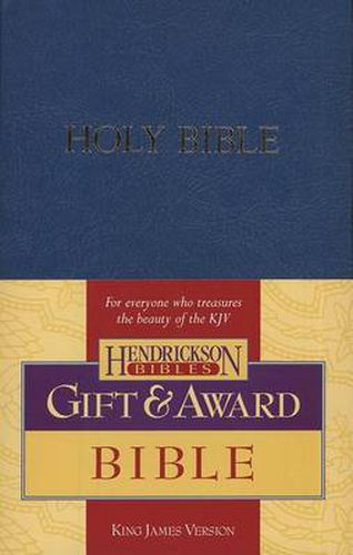 Cover image for KJV Gift and Award Bible - Blue