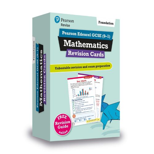 Pearson REVISE Edexcel GCSE (9-1) Maths Foundation Revision Cards: for home learning, 2022 and 2023 assessments and exams