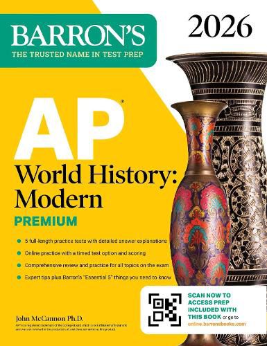 Cover image for AP World History: Modern Premium, 2026: Prep Book With 5 Practice Tests + Comprehensive Review + Online Practice