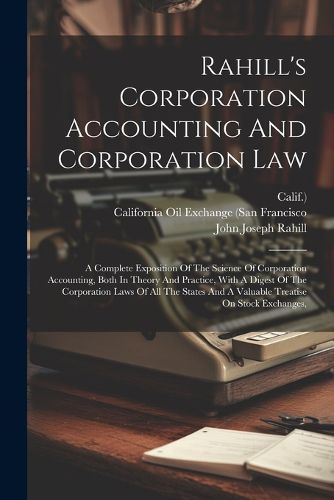 Rahill's Corporation Accounting And Corporation Law