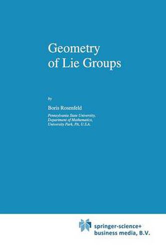 Cover image for Geometry of Lie Groups