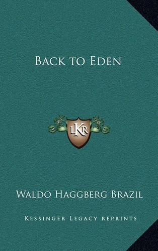 Cover image for Back to Eden