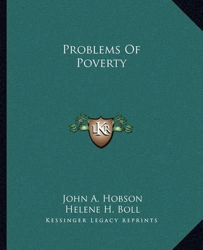 Cover image for Problems of Poverty