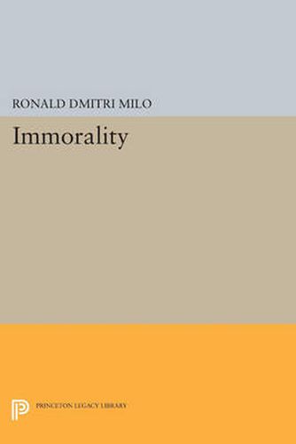 Cover image for Immorality