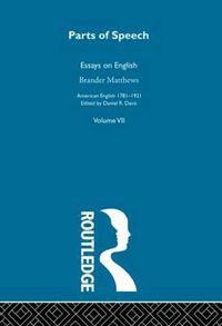 Cover image for Parts Of Speech:Essays English