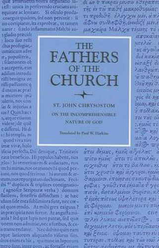Cover image for On the Incomprehensible Nature of God: Vol. 72