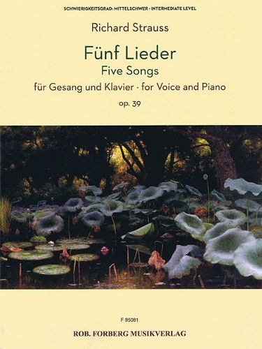 Cover image for Funf Lieder op. 39: FuR Gesang Und Klavier