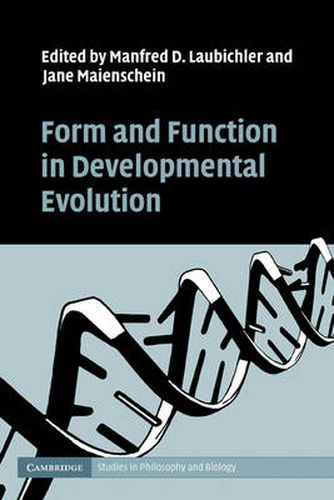 Cover image for Form and Function in Developmental Evolution