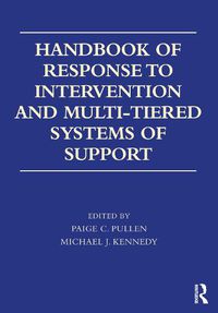 Cover image for Handbook of Response to Intervention and Multi-Tiered Systems of Support