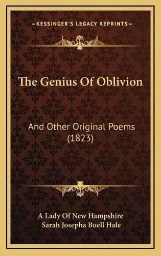 Cover image for The Genius of Oblivion: And Other Original Poems (1823)